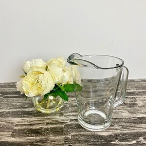 Vintage Glass Heavyweight Pub Pitcher